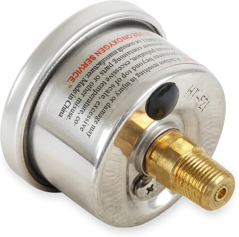 HOLLEY 26-507 Fuel Pressure Gauge - 0-100psi - 1.5 inch - Glycerin Filled - Image 4